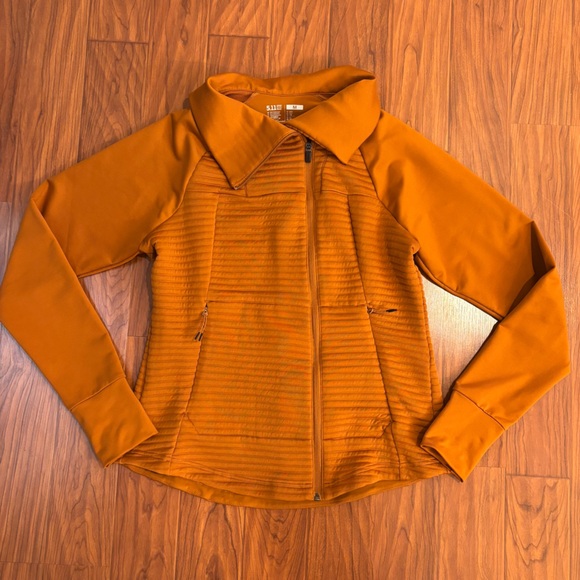 5.11 Tactical Women's Orange Crystal Hybrid Full Zip Jacket Medium - Picture 2 of 9